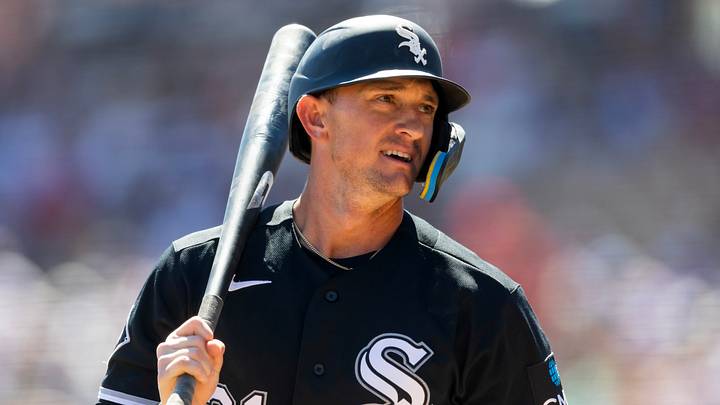 Mar 13, 2026; Phoenix, Arizona, USA; Chicago White Sox outfielder Austin Hays against the Chicago Cubs during a spring training game at Camelback Ranch-Glendale. Mandatory Credit: Mark J. Rebilas-Imagn Images Mar 13, 2026; Phoenix, Arizona, USA; Chicago White Sox outfielder Austin Hays against the Chicago Cubs during a spring training game at Camelback Ranch-Glendale. Mandatory Credit: Mark J. Rebilas-Imagn Images