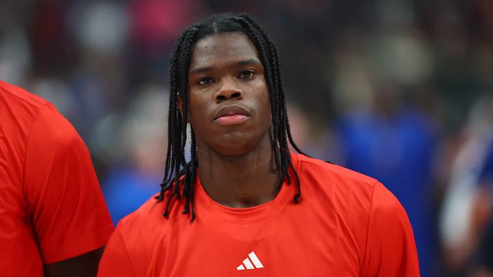 Mar 31, 2026; Glendale, AZ, USA; Jordan Smith Jr during the McDonalds All American Boys Game at Desert Diamond Arena.