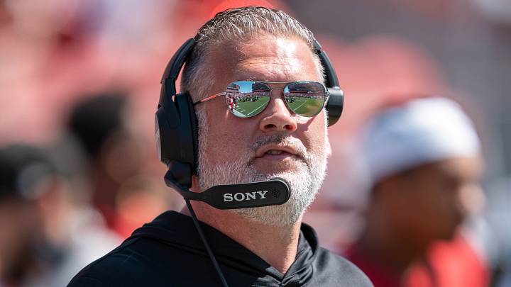 September 21, 2025; Santa Clara, California, USA; Arizona Cardinals assistant head coach/special teams coordinator Jeff Rodgers before the game against the San Francisco 49ers at Levi's Stadium. 