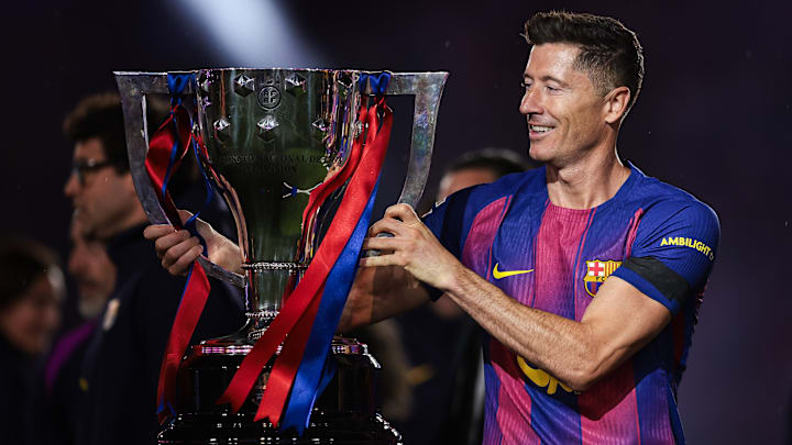 Robert Lewandowski pourrait quitter le Barça à l'intersaison.