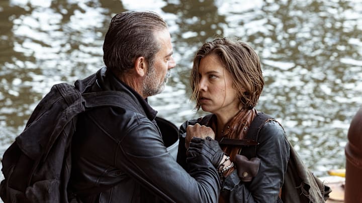 Lauren Cohan as Maggie Rhee, Jeffrey Dean Morgan as Negan - The Walking Dead: Dead City _ Season 1, Episode 6 - Photo Credit: Peter Kramer/AMC