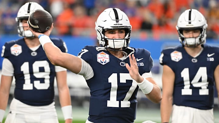 Penn State backup quarterbacks Ethan Grunkemeyer and Jaxon Smolik