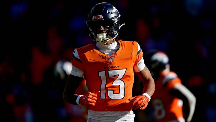 DENVER, CO - JANUARY 17: Denver Broncos wide receiver Pat Bryant (13) warms up before the AFC Divisional Round game against the Buffalo Bills at Empower Field at Mile High on January 17, 2026 in Denver, Colorado. DENVER, CO - JANUARY 17: Denver Broncos wide receiver Pat Bryant (13) warms up before the AFC Divisional Round game against the Buffalo Bills at Empower Field at Mile High on January 17, 2026 in Denver, Colorado.
