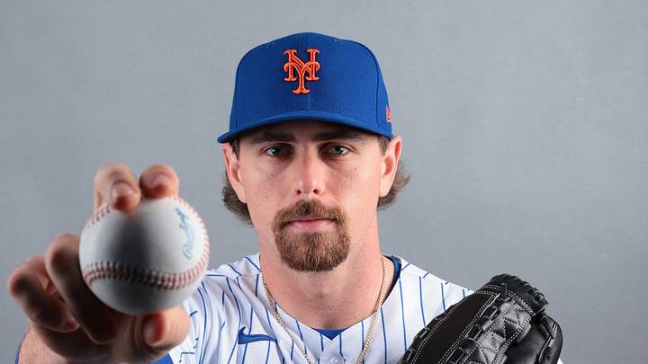 Feb 19, 2026; Port St. Lucie, FL, USA; New York Mets pitcher Dylan Ross (66) poses for a photo during media day at Clover Park. Mandatory Credit: Sam Navarro-Imagn Images