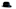 Black Bowler hat on white