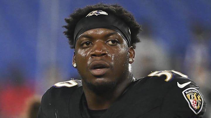 Baltimore Ravens linebacker Adisa Isaac