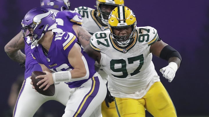 Dec 31, 2023; Minneapolis, Minnesota, USA; Green Bay Packers defensive tackle Kenny Clark (97)