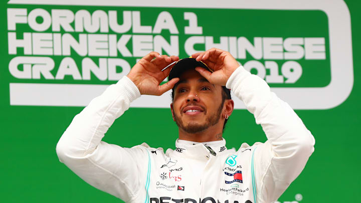 Lewis Hamilton cuando ganó el Gran Premio de China de 2019, la última victoria registrada allí por el británico