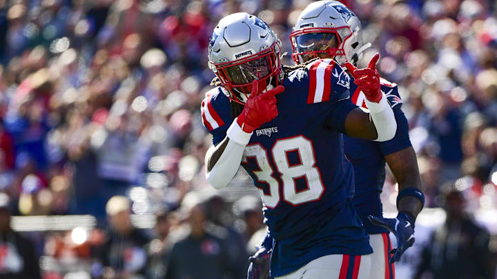 New England Patriots running back Rhamondre Stevenson.