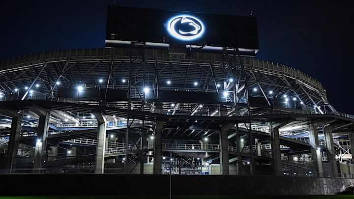 A general view of Penn State's Beaver Stadium following a game between the Iowa Hawkeyes and the Penn State Nittany Lions. 