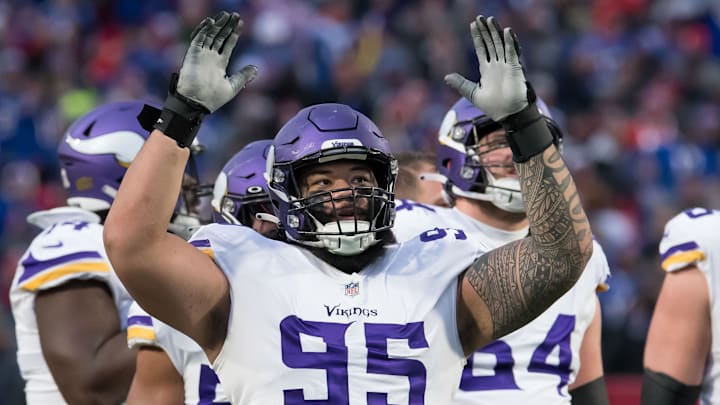 Former Minnesota Vikings defensive tackle Khyiris Tonga Former Minnesota Vikings defensive tackle Khyiris Tonga