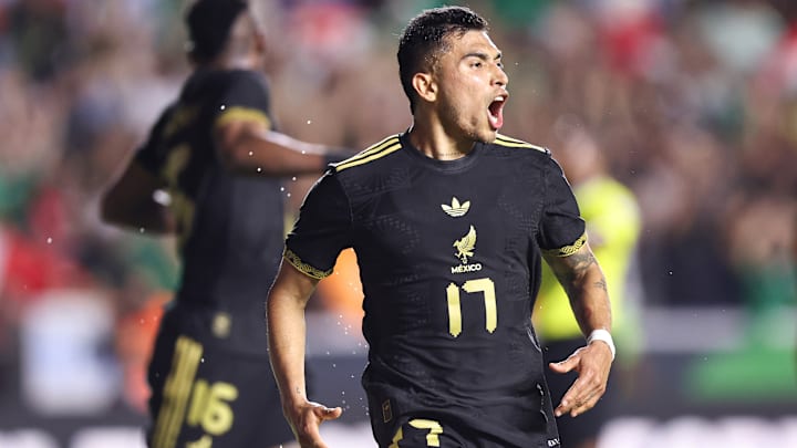 Orbelín Pineda celebra el gol frente a los turcos Orbelín Pineda celebra el gol frente a los turcos