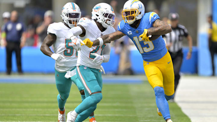 Sep 10, 2023; Inglewood, California, USA; Los Angeles Chargers wide receiver Keenan Allen (13) is