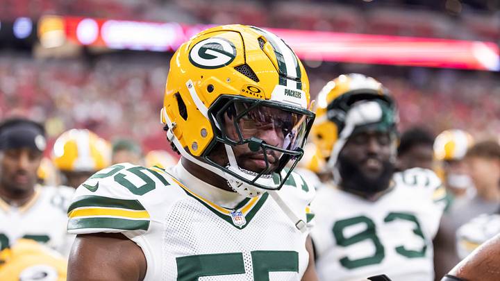 Green Bay Packers defensive lineman Kingsley Enagbare (55) against the Arizona Cardinals at State Farm Stadium.
