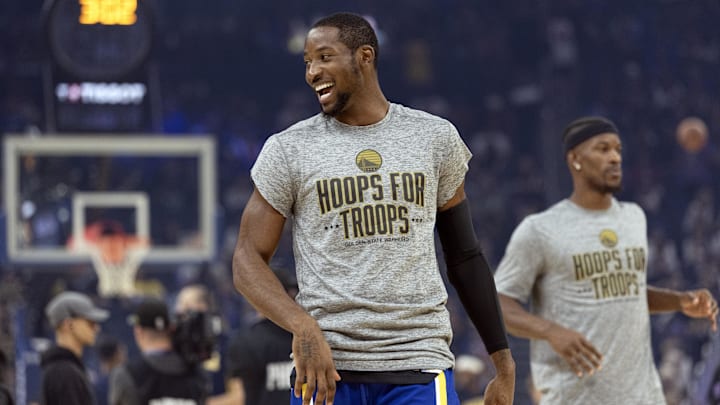 Nov 9, 2025; San Francisco, California, USA; Golden State Warriors forward Jonathan Kuminga (1) warms up before facing the Indiana Pacers at Chase Center. Mandatory Credit: D. Ross Cameron-Imagn Images Nov 9, 2025; San Francisco, California, USA; Golden State Warriors forward Jonathan Kuminga (1) warms up before facing the Indiana Pacers at Chase Center. Mandatory Credit: D. Ross Cameron-Imagn Images