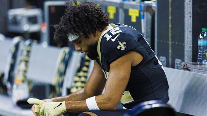 New Orleans Saints wide receiver Chris Olave (12)