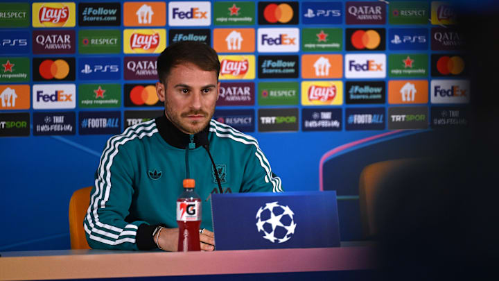 Liverpool FC Training Session And Press Conference - UEFA Champions League 2025/26 Round of 16 First