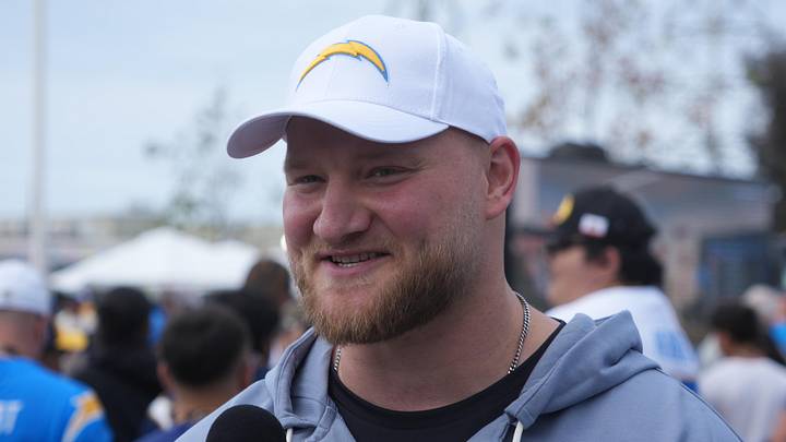 Tyler Biadasz at the Chargers NFL Draft party. Tyler Biadasz at the Chargers NFL Draft party.