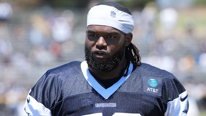 Dallas Cowboys defensive tackle Mazi Smith at training camp at the River Ridge Fields.
