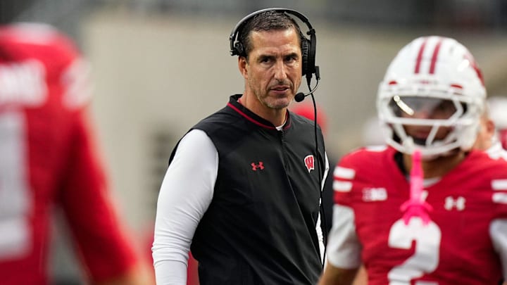 Wisconsin Badgers head coach Luke Fickell. 