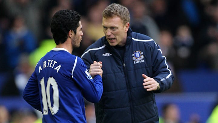 Arteta and Moyes spent six years together at Everton