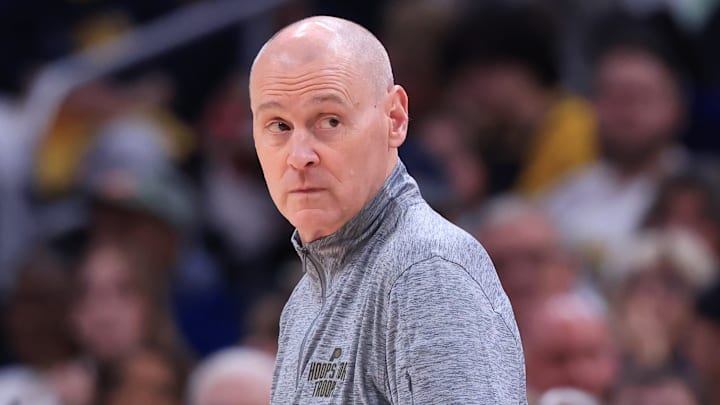 Indiana Pacers head coach Rick Carlisle during a game against the Brooklyn Nets. Indiana Pacers head coach Rick Carlisle during a game against the Brooklyn Nets.