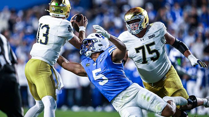 BYU Football Nusi Taumoepeau against Notre Dame BYU Football Nusi Taumoepeau against Notre Dame