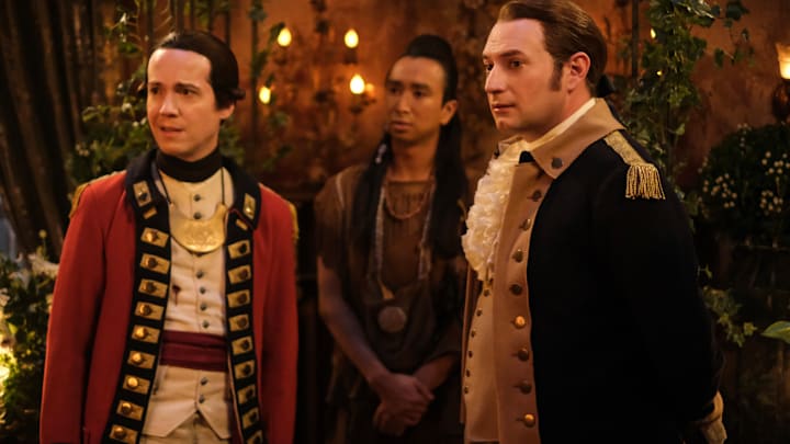 “Isaac’s Wedding” – Isaac’s wedding day jitters are exacerbated by the arrival of a surprise guest, on the third season finale of the CBS Original series GHOSTS, Thursday, May 2 (8:31-9:01 PM, ET/PT) on the CBS Television Network, and streaming on Paramount+ (live and on demand for Paramount+ with SHOWTIME subscribers, or on demand for Paramount+ Essential subscribers the day after the episode airs)*. Pictured (L-R): John Hartman as Nigel Chessum, Roman Zaragoza as Sasappis, and Brandon Scott