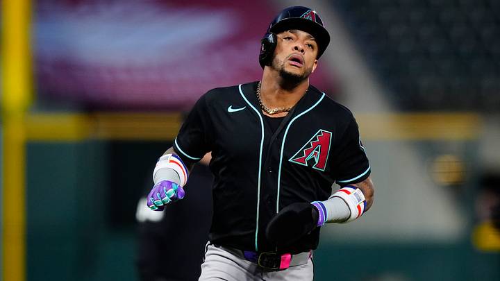 Sep 23, 2026; Denver, Colorado, USA; Arizona Diamondbacks second baseman Ketel Marte (4) heads home to score a run in the first inning against the Colorado Rockies at Coors Field. Mandatory Credit: Ron Chenoy-Imagn Images Sep 23, 2026; Denver, Colorado, USA; Arizona Diamondbacks second baseman Ketel Marte (4) heads home to score a run in the first inning against the Colorado Rockies at Coors Field. Mandatory Credit: Ron Chenoy-Imagn Images