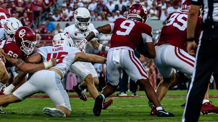 Oklahoma running back Lloyd Avant rushes against New Mexico. Oklahoma running back Lloyd Avant rushes against New Mexico.