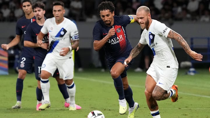 O brasileiro Marquinhos estava em campo no último duelo entre as equipes, um amistoso de pré-temporada