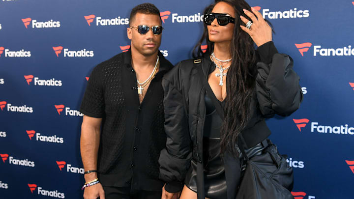 Russell Wilson and Ciara at the 2025 Fanatics Super Bowl Party. Russell Wilson and Ciara at the 2025 Fanatics Super Bowl Party.