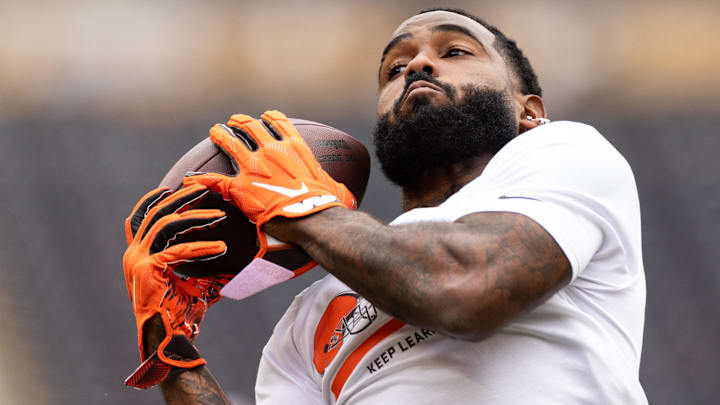WR Elijah Moore is one Brown who could be on thin ice following Stefanski and Berry's extensions. 