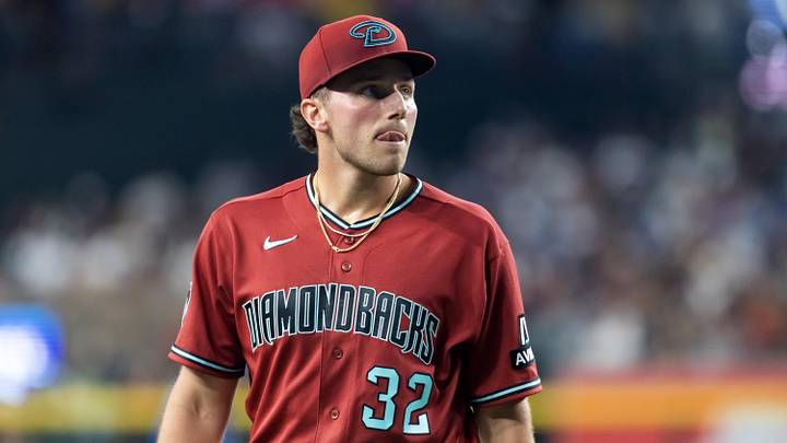 Apr 19, 2026; Phoenix, Arizona, USA; Arizona Diamondbacks pitcher Brandon Pfaadt reacts in the fourth inning against the Toronto Blue Jays at Chase Field. Mandatory Credit: Mark J. Rebilas-Imagn Images Apr 19, 2026; Phoenix, Arizona, USA; Arizona Diamondbacks pitcher Brandon Pfaadt reacts in the fourth inning against the Toronto Blue Jays at Chase Field. Mandatory Credit: Mark J. Rebilas-Imagn Images