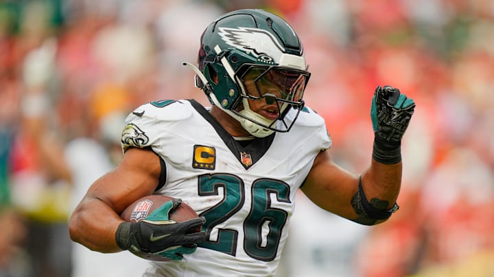 Philadelphia Eagles running back Saquon Barkley Philadelphia Eagles running back Saquon Barkley