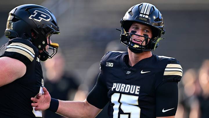Sep 4, 2026; West Lafayette, Indiana, USA; Purdue Boilermakers quarterback Ryan Browne (15). Sep 4, 2026; West Lafayette, Indiana, USA; Purdue Boilermakers quarterback Ryan Browne (15).