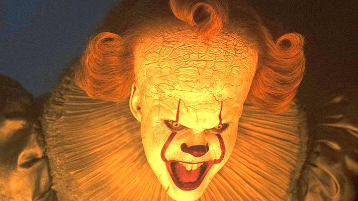 Bill Skarsgård as Pennywise in IT: Welcome to Derry. (Courtesy of Brooke Palmer/HBO) Bill Skarsgård as Pennywise in IT: Welcome to Derry. (Courtesy of Brooke Palmer/HBO)
