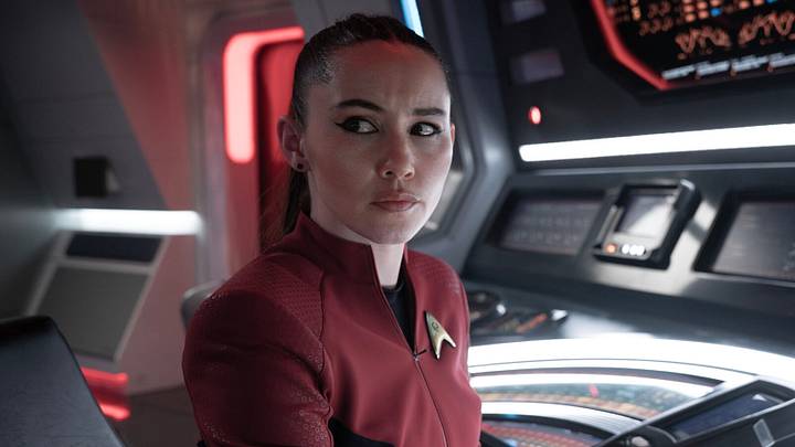 Christina Chong as Laan in season 3 , Episode 7 of Strange New Worlds streaming on Paramount+. Photo Credit: Marni GrossmanParamount+