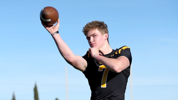 Newbury Park High quarterback Brady Smigiel is Ventura County Star All-County Football Offensive Player of the Year on Friday, Dec. 8, 2023. Newbury Park High quarterback Brady Smigiel is Ventura County Star All-County Football Offensive Player of the Year on Friday, Dec. 8, 2023.