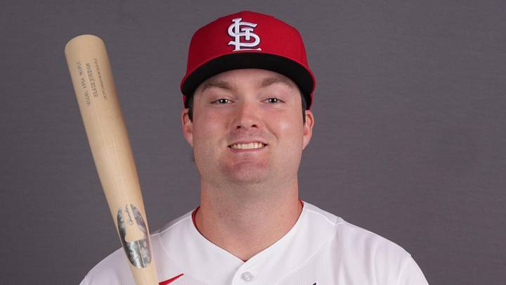 Feb 17, 2026; Jupiter, FL, USA;  St. Louis Cardinals infielder Blaze Jordan (84). Mandatory Credit: Jim Rassol-Imagn Images