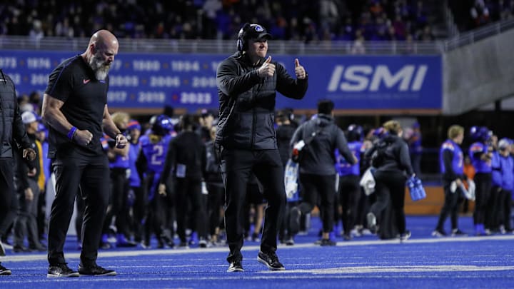 Boise State head coach Spencer Danielson. Boise State head coach Spencer Danielson.