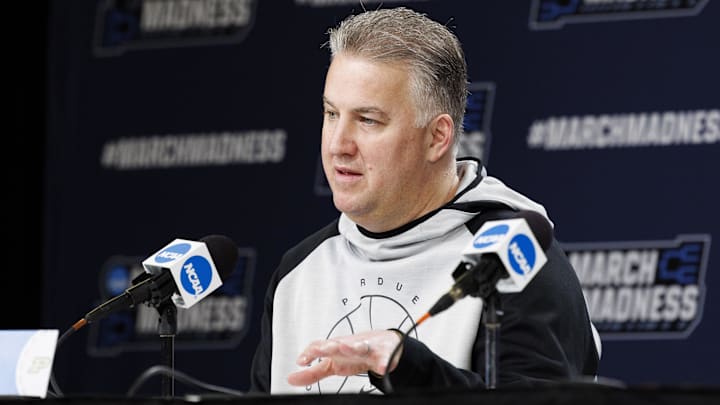 Purdue Boilermakers head coach Matt Painter answers questions 
