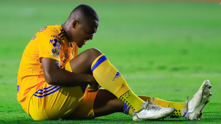 Samir de Souza en un partido de Tigres.