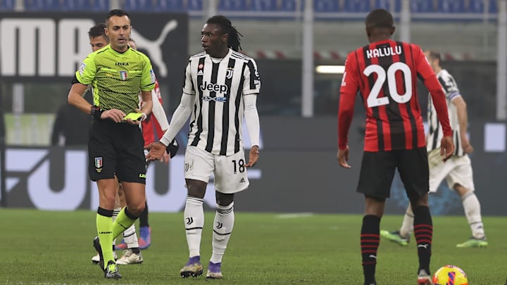 Marco Di Bello durante Milan-Juve Marco Di Bello durante Milan-Juve