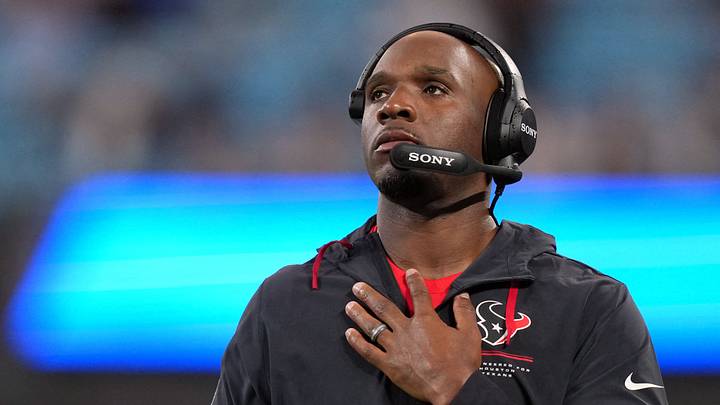 Aug 28, 2026; Charlotte, North Carolina, USA; Houston Texans head coach Demeco Ryans on the sideline during the first half against the Carolina Panthers at Bank of America Stadium. Mandatory Credit: Jim Dedmon-Imagn Images Aug 28, 2026; Charlotte, North Carolina, USA; Houston Texans head coach Demeco Ryans on the sideline during the first half against the Carolina Panthers at Bank of America Stadium. Mandatory Credit: Jim Dedmon-Imagn Images