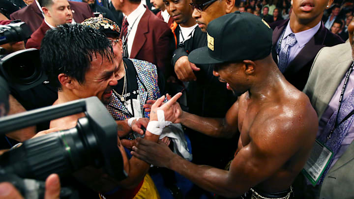 Mayweather and Pacquiao most recently fought in 2015. Mayweather and Pacquiao most recently fought in 2015.