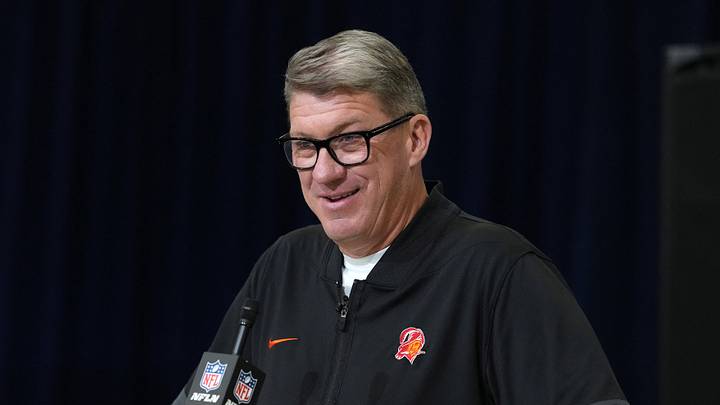 Tampa Bay Buccaneers general manager Jason Licht speaks at the NFL Scouting Combine Tampa Bay Buccaneers general manager Jason Licht speaks at the NFL Scouting Combine