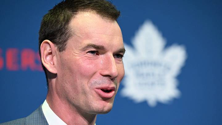 May 4, 2026; Toronto, Ontario, CANADA; Toronto Maple Leafs general manager John Chayka speaks to the media during an introductory news conference at Real Sports Bar and Grill. Mandatory Credit: Dan Hamilton-Imagn Images May 4, 2026; Toronto, Ontario, CANADA; Toronto Maple Leafs general manager John Chayka speaks to the media during an introductory news conference at Real Sports Bar and Grill. Mandatory Credit: Dan Hamilton-Imagn Images