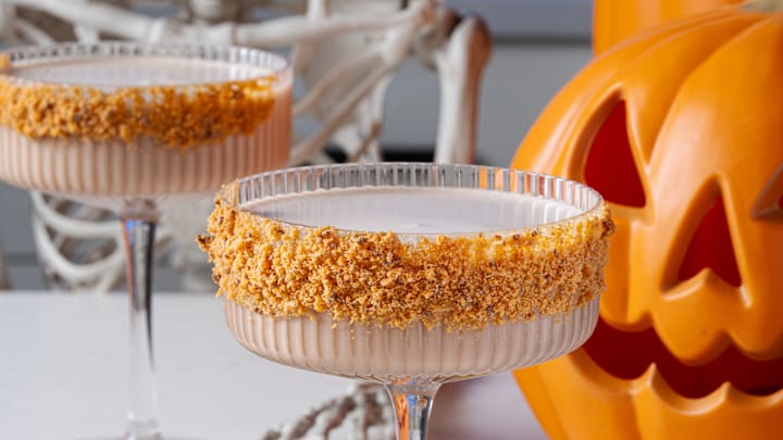 Butterfinger-tini for Halloween