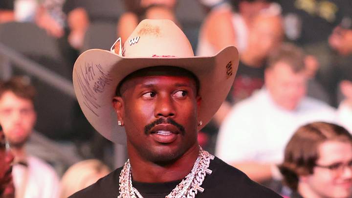 NFL player Von Miller looks on before King Green fights Terrance McKinney
